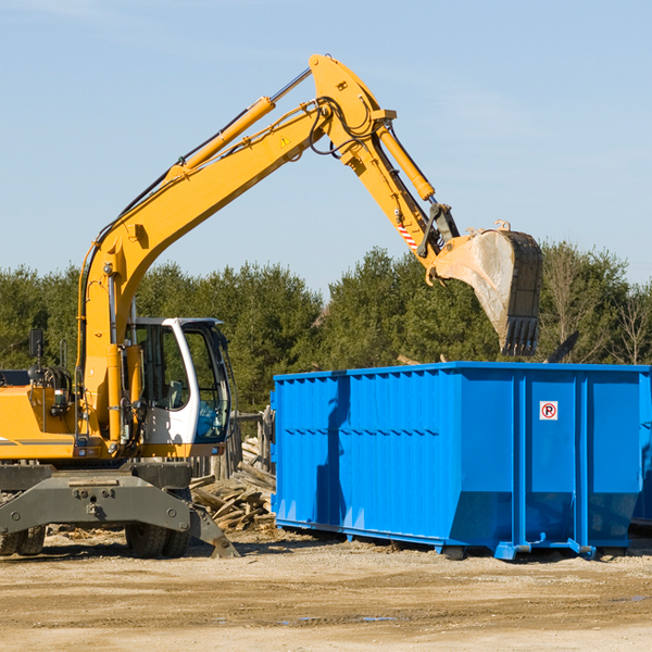 what are the rental fees for a residential dumpster in Hollis